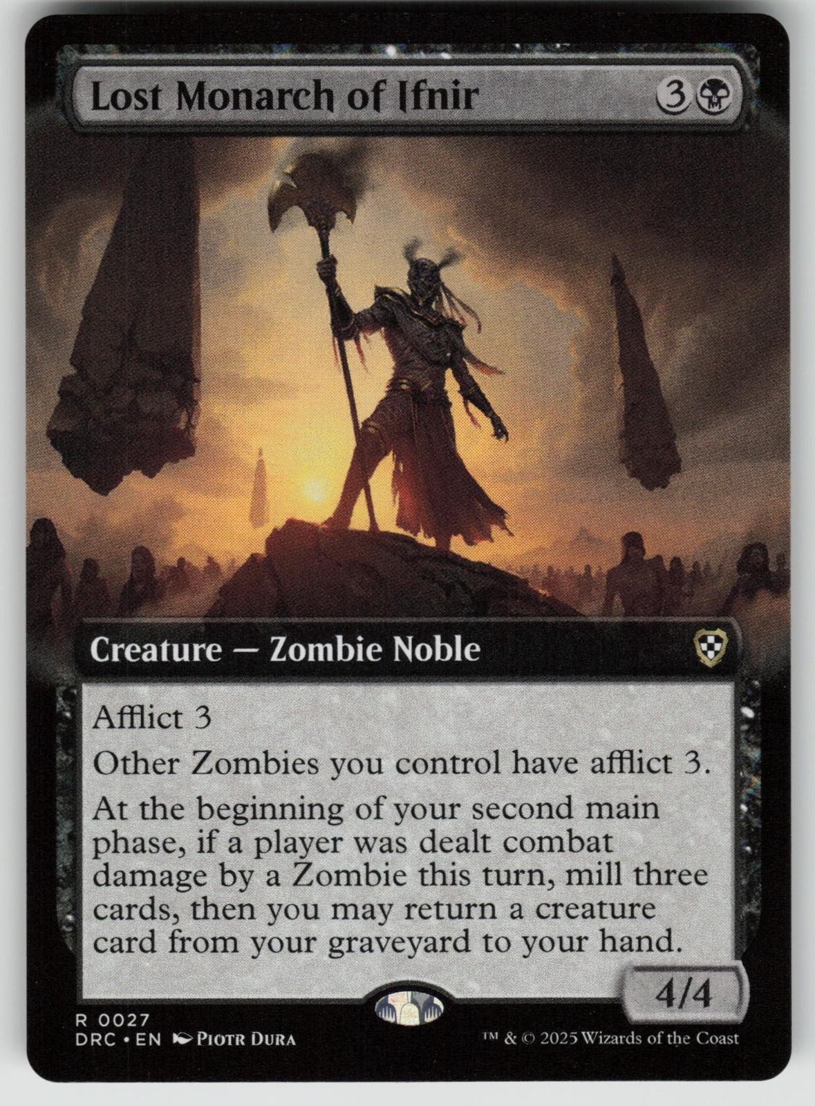 Lost Monarch of Ifnir (Extended Art) 27 Commander: Aetherdrift MTG NM