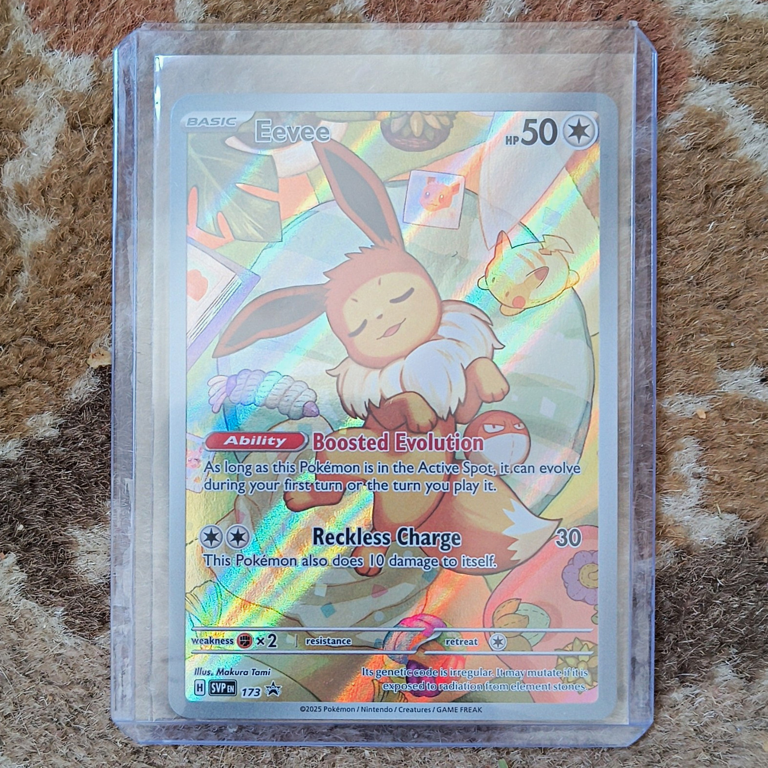 Pokemon TCG Eevee 173 Sv Scarlet & Violet Promo Holo English 2025 Makura Tami