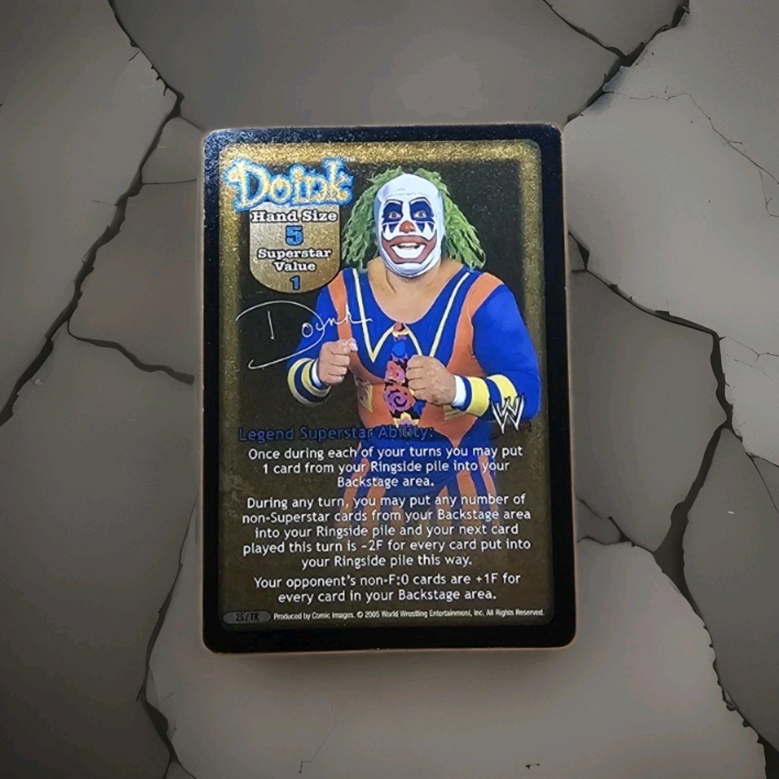 WWF/WWE Raw Deal “Doink” The Clown Legend Superstar Promo Card