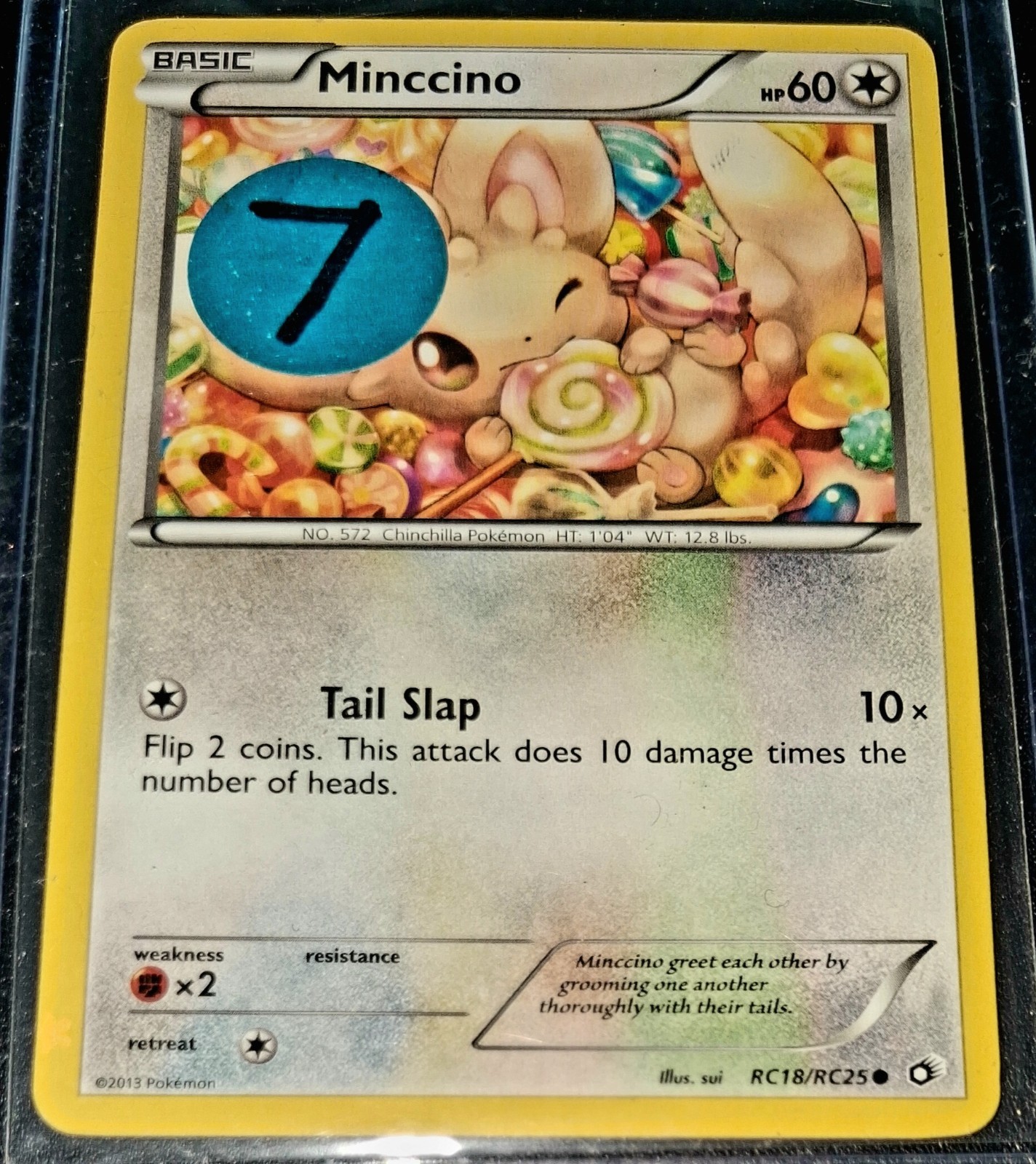 Minccino RC18/RC25 Legendary Treasures: Radiant Collection Holo Pokemon
