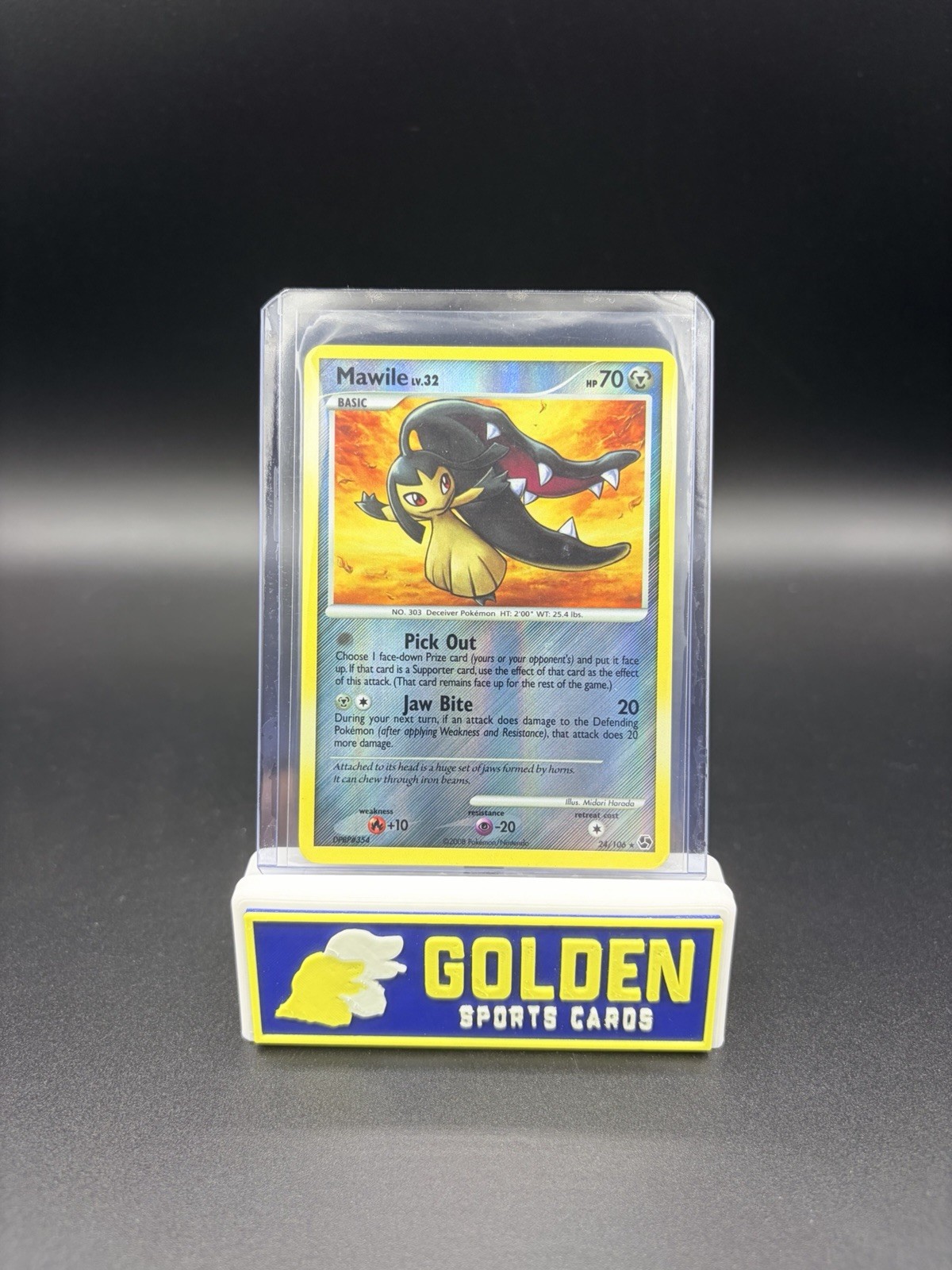 2008 Mawile 24/106 Pokémon Great Encounters Reverse Holo Rare Card Near Mint