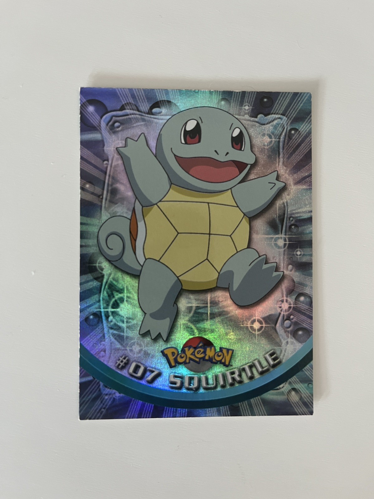 Topps Pokemon TV Animation Series #07 Squirtle Holo Blue Label