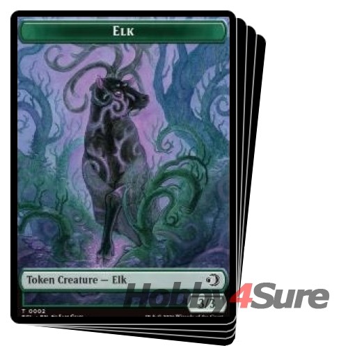 ELK / MUTAVAULT TOKEN X4 Lorwyn Eclipsed ECL Magic MTG MINT CARD
