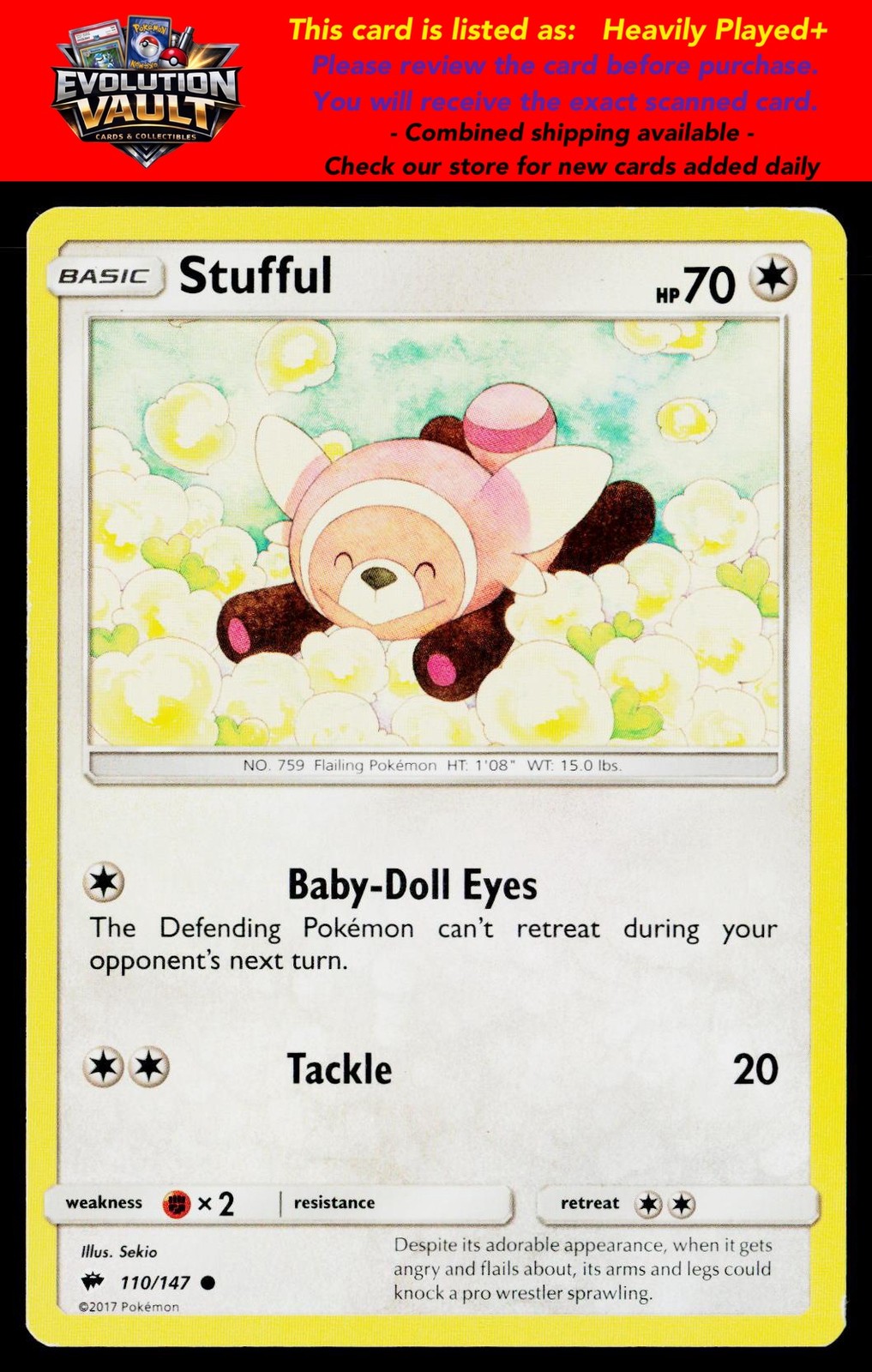 SM – Burning Shadows #110/147 Stufful