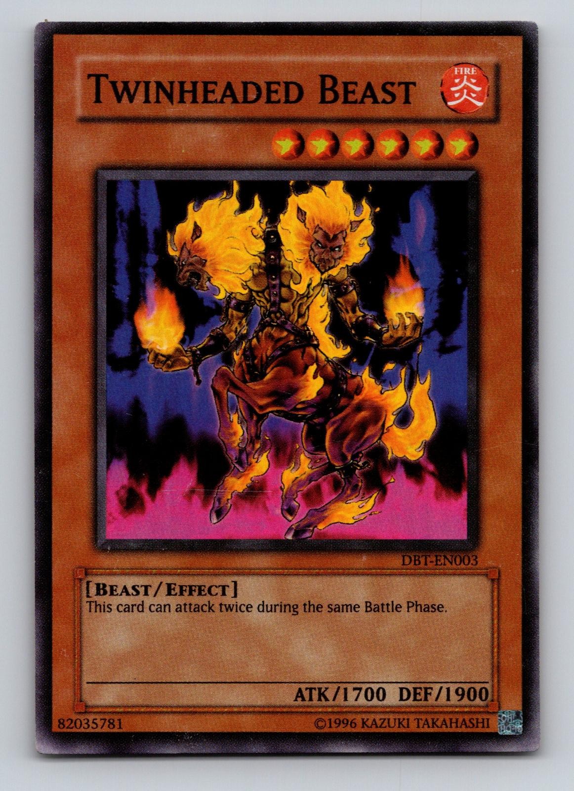 Twinheaded Beast DBT-EN003 Super Rare Yu-Gi-Oh Limited