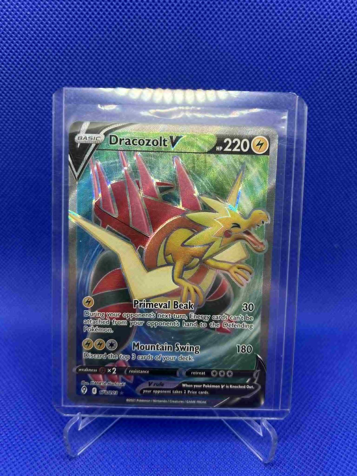 Dracozolt V 178/203 Full Art – Evolving Skies – Pokemon Card – NM
