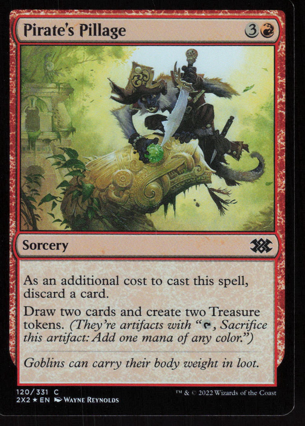 Pirate’s Pillage C Double Masters 2022 120 NM Foil