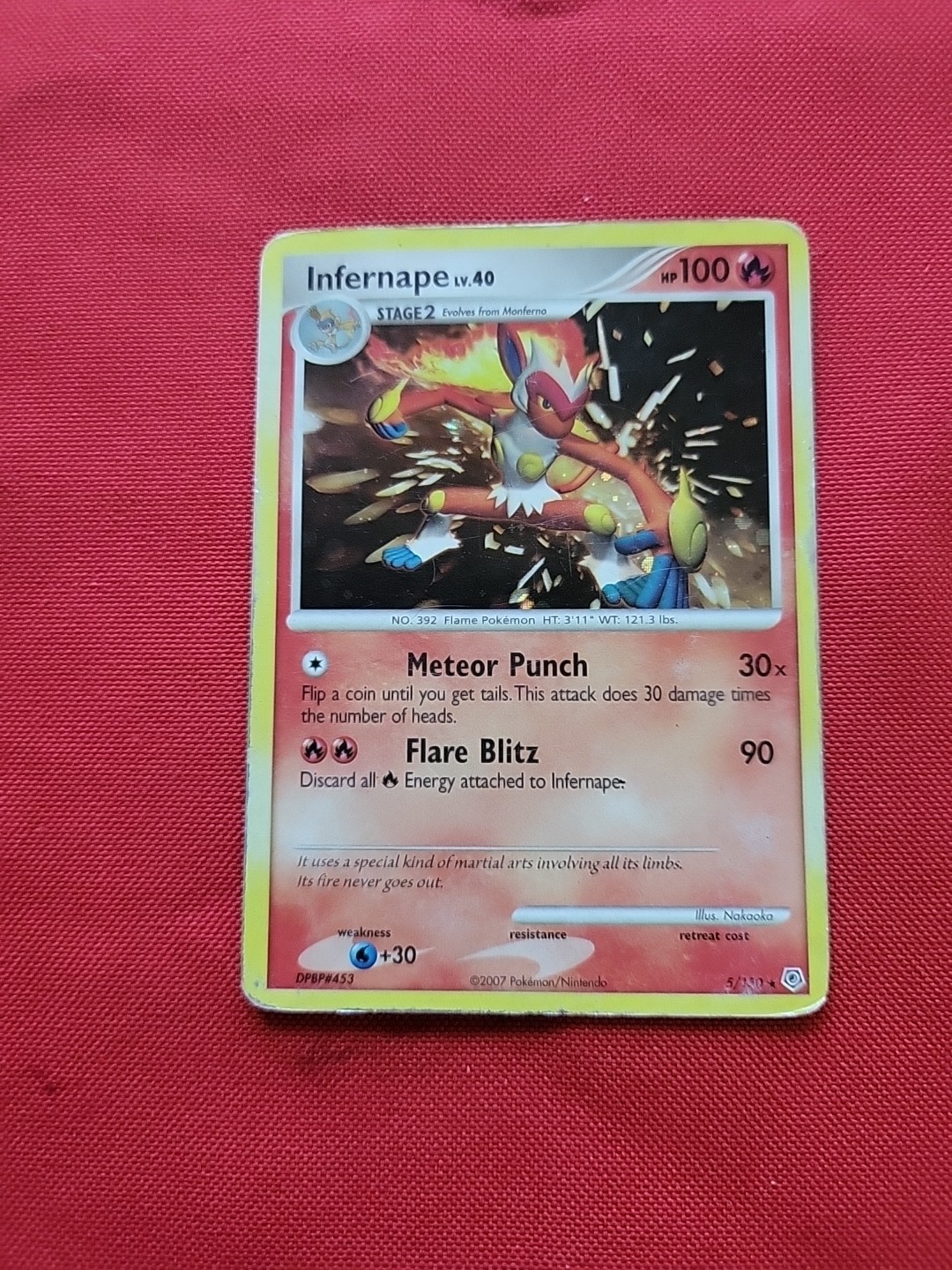 Pokemon: Infernape #5/130 Holo Rare Diamond & Pearl 2007 Vintage – HP – E115