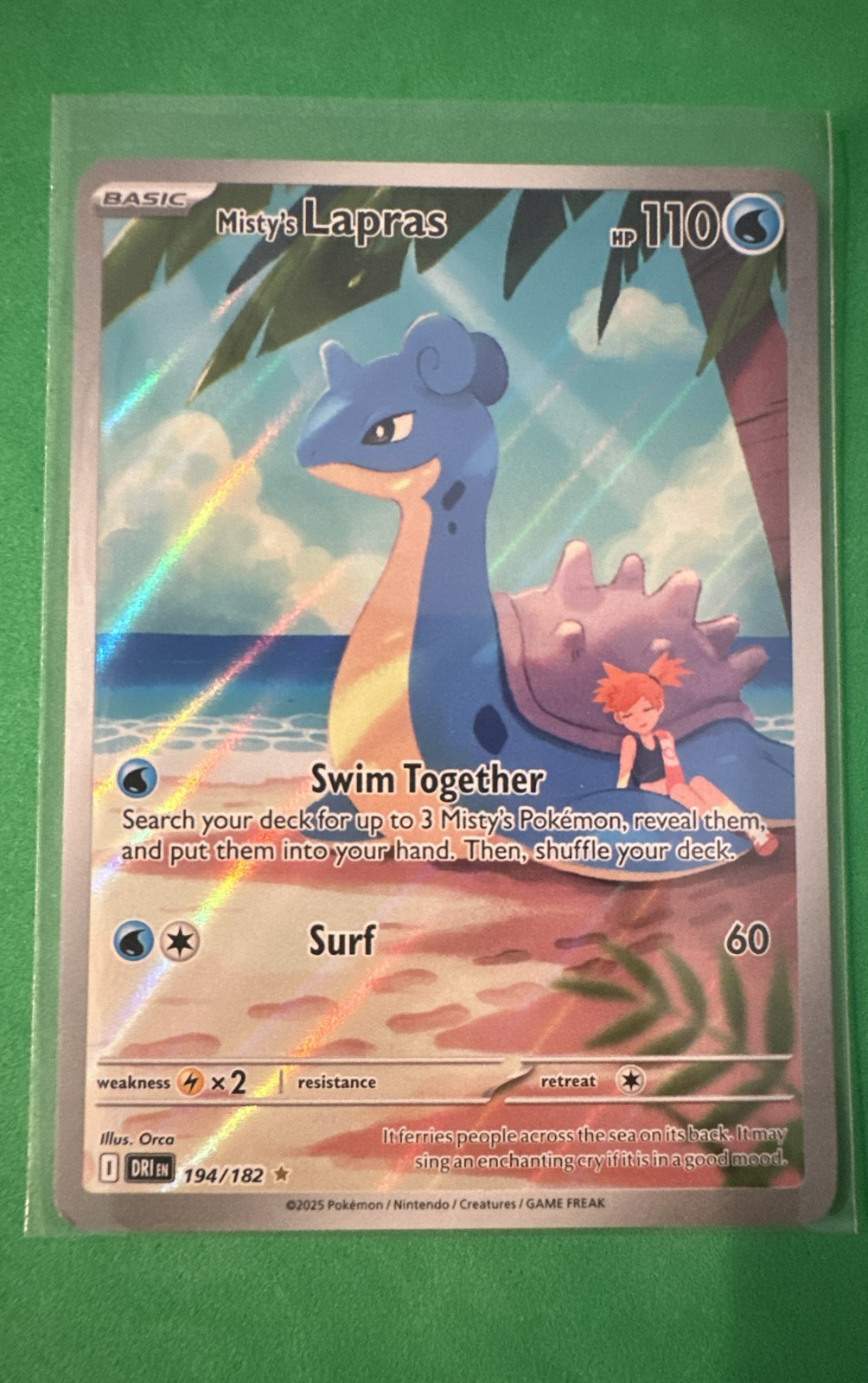 Misty’s Lapras 194/182 Sv10: Destined Rivals Holo