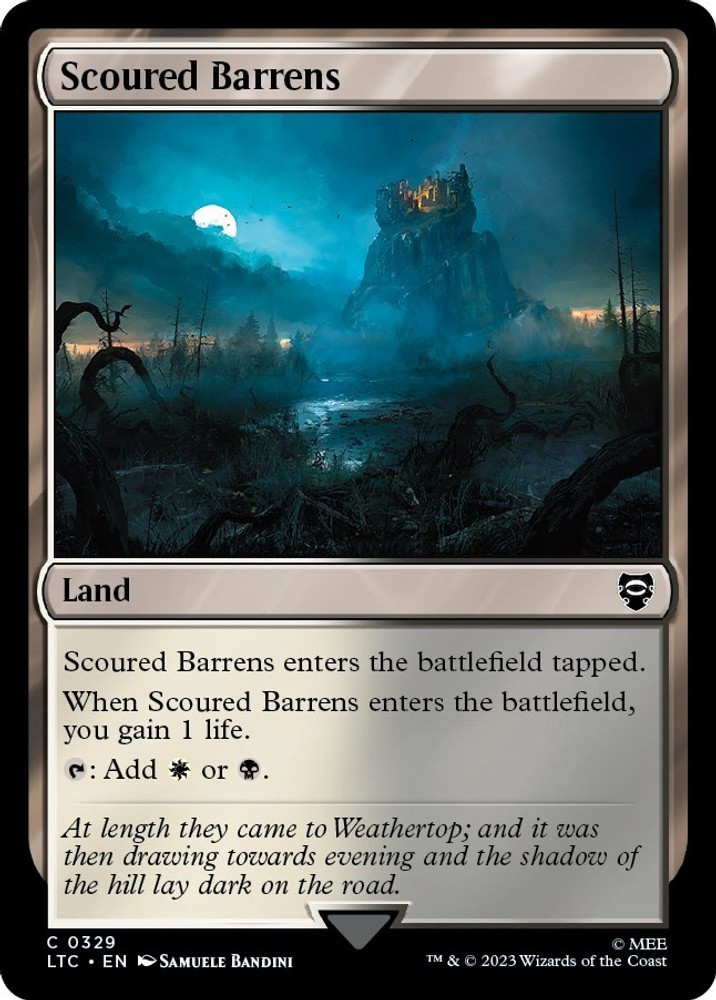Scoured Barrens [LTC – 329 – Near Mint (NM) ]
