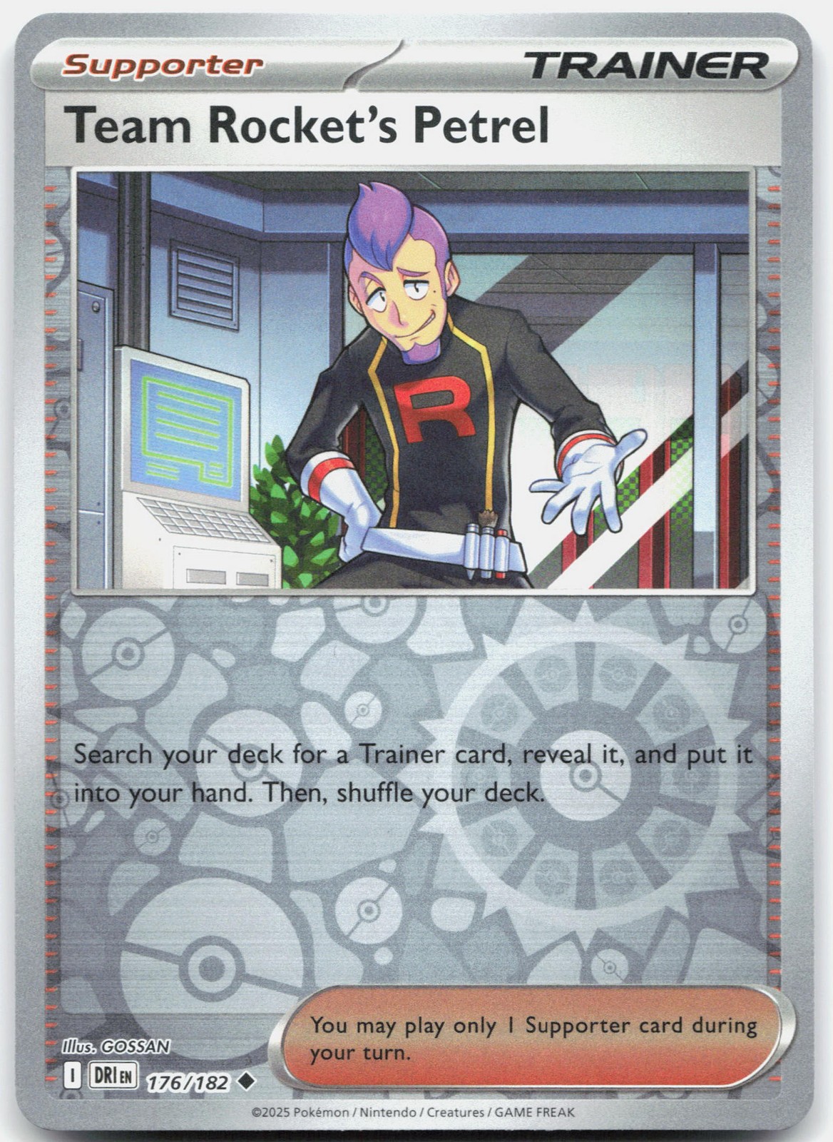 Team Rocket’s Petrel – Reverse Holo SV10: Destined Rivals 176/182 NM GOSSAN
