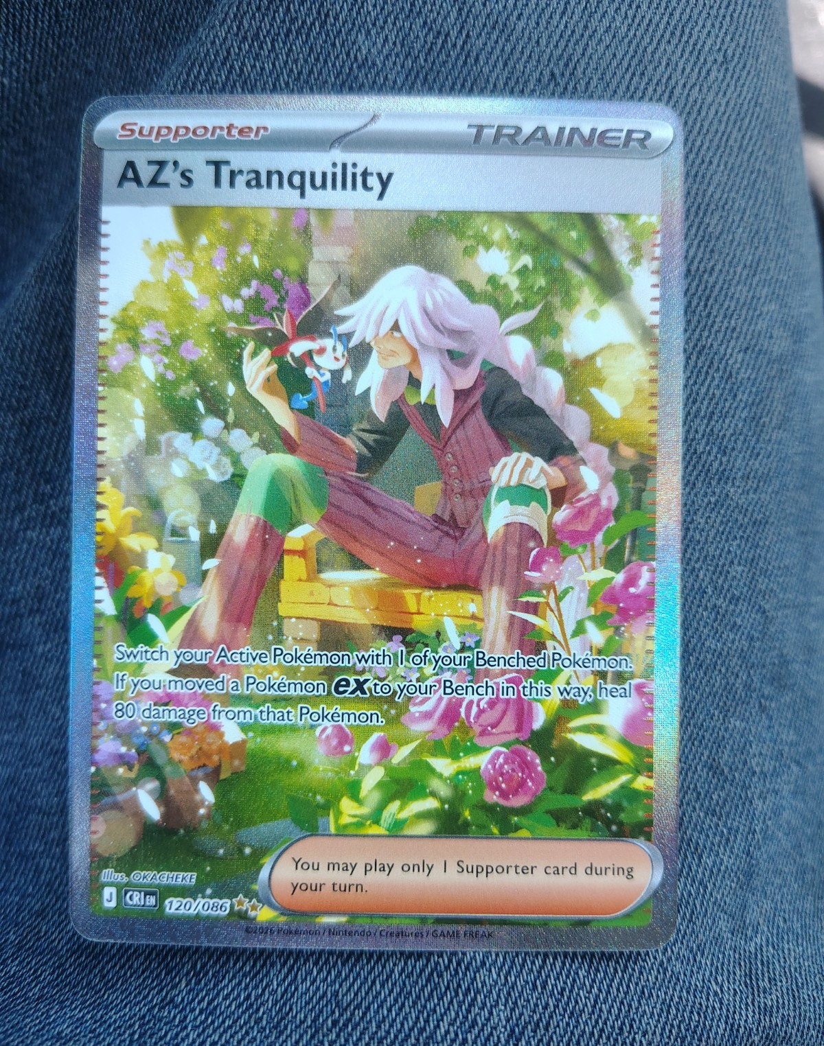 Chaos Rising AZ’s Tranquility 120/086 Full Art, Pack Fresh Pokemon