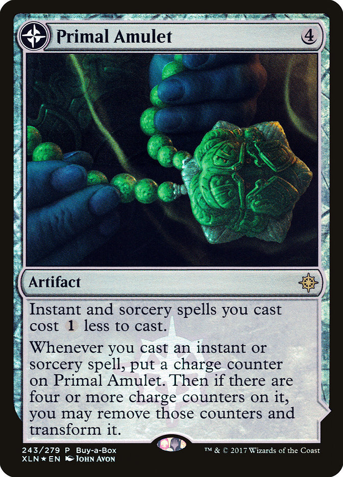 Primal Amulet // Primal Wellspring – Treasure Chest Promo NM, English MTG Unique