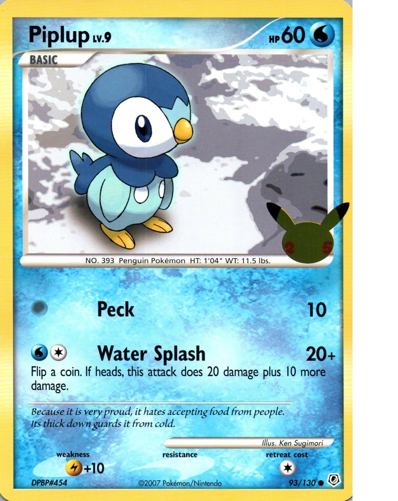Piplup | 093/130 Promo Jumbo | First Partner Pack | LP
