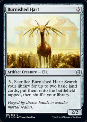 x4 Burnished Hart MTG Commander 2019 U M/NM, English