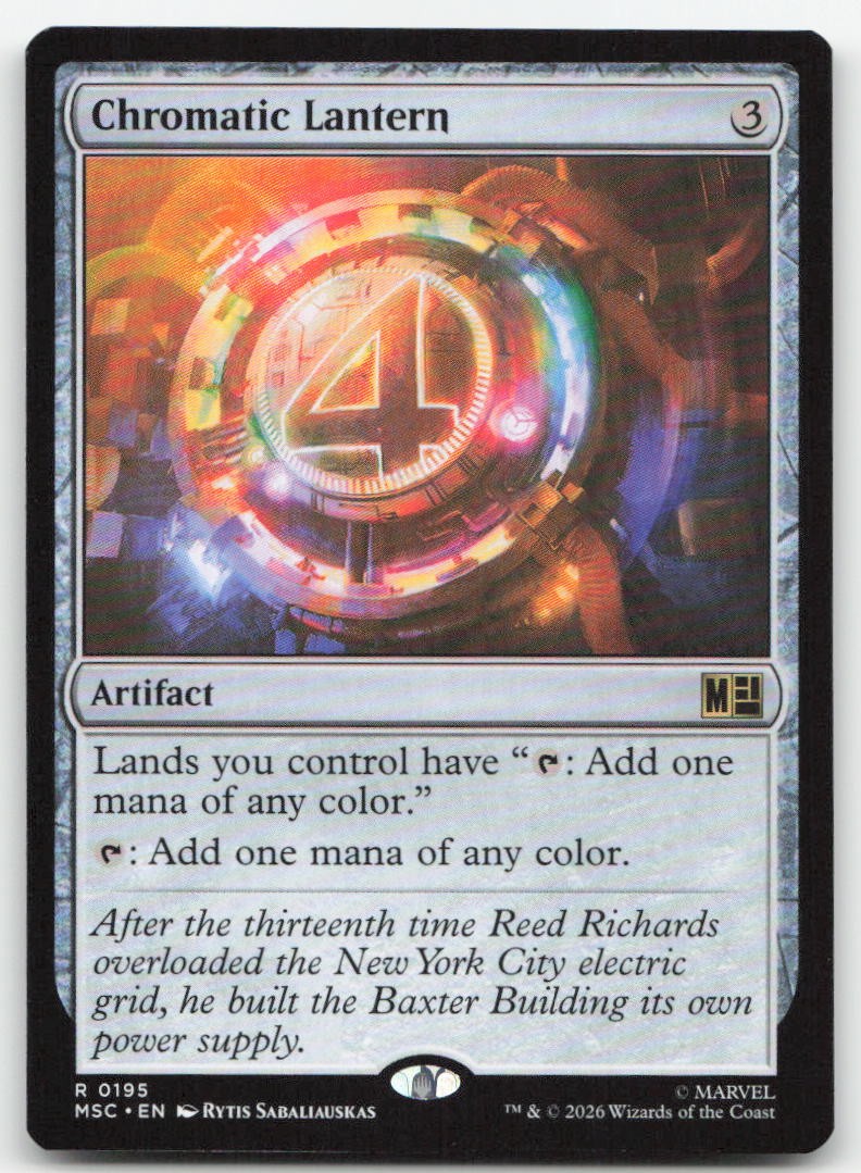 Chromatic Lantern 195 MSC Commander: Marvel Super Heroes Magic MTG NM