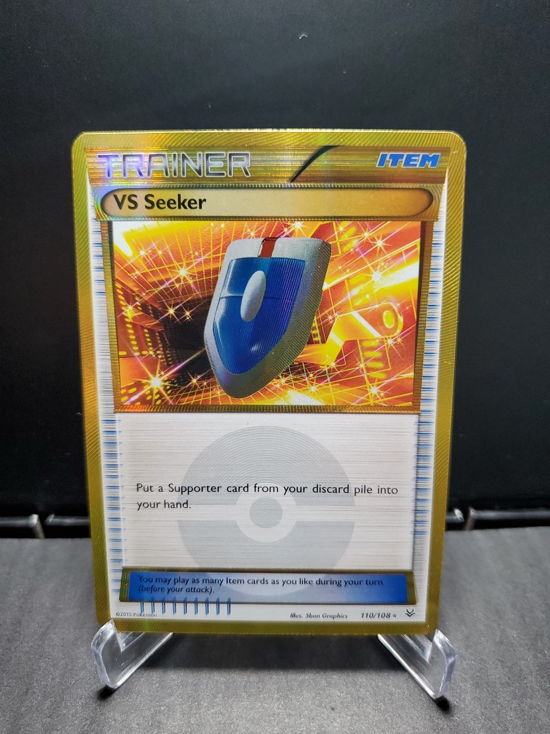 Pokemon TCG VS Seeker 110/108 2015 XY Roaring Skies Holo NM