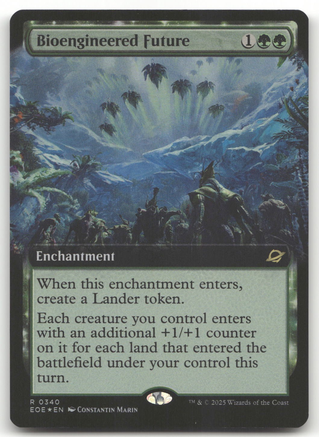 Bioengineered Future (Extended Art) #340 (Foil) NM Edge of Eternities Magic MTG