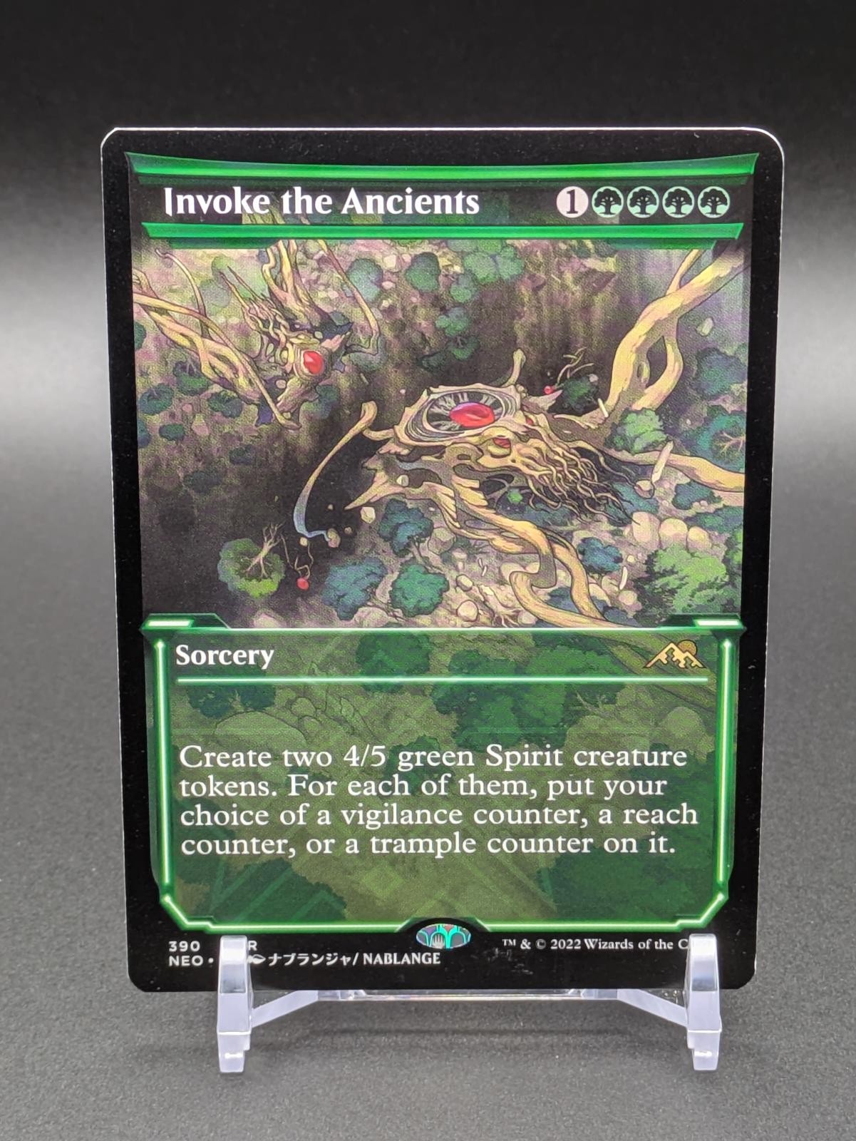 INVOKE THE ANCIENTS (SHOWCASE) 390 – Kamigawa: Neon Dynasty R NM –