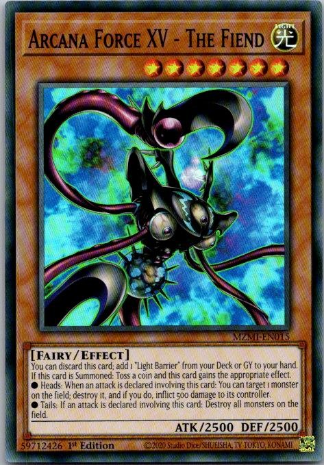 Arcana Force XV – The Fiend MZMI-EN015 Maze of Millennia Yu-Gi-Oh 1st Edition NM