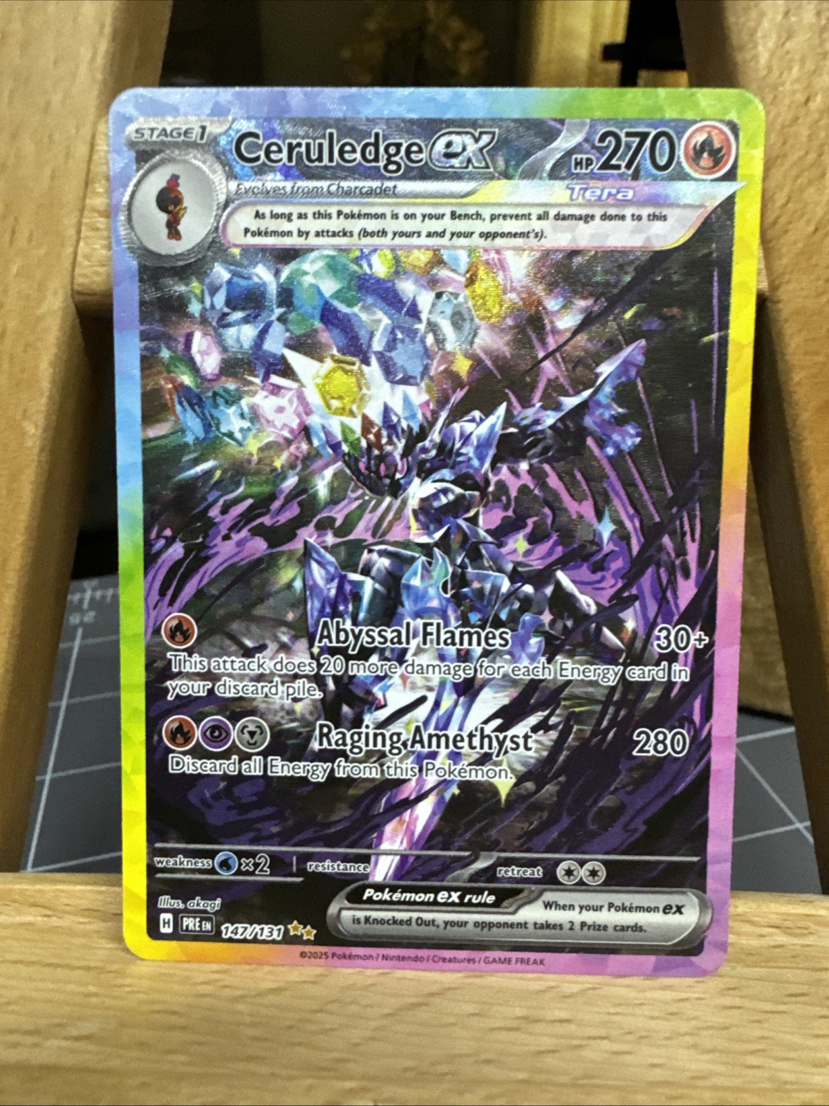 Ceruledge ex 147/131 Sv: Prismatic Evolutions Holo NM