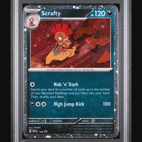 Scrafty (Cosmos Holo) 188 Holo Promo Scarlet & Violet Promo Pokemon Near Mint