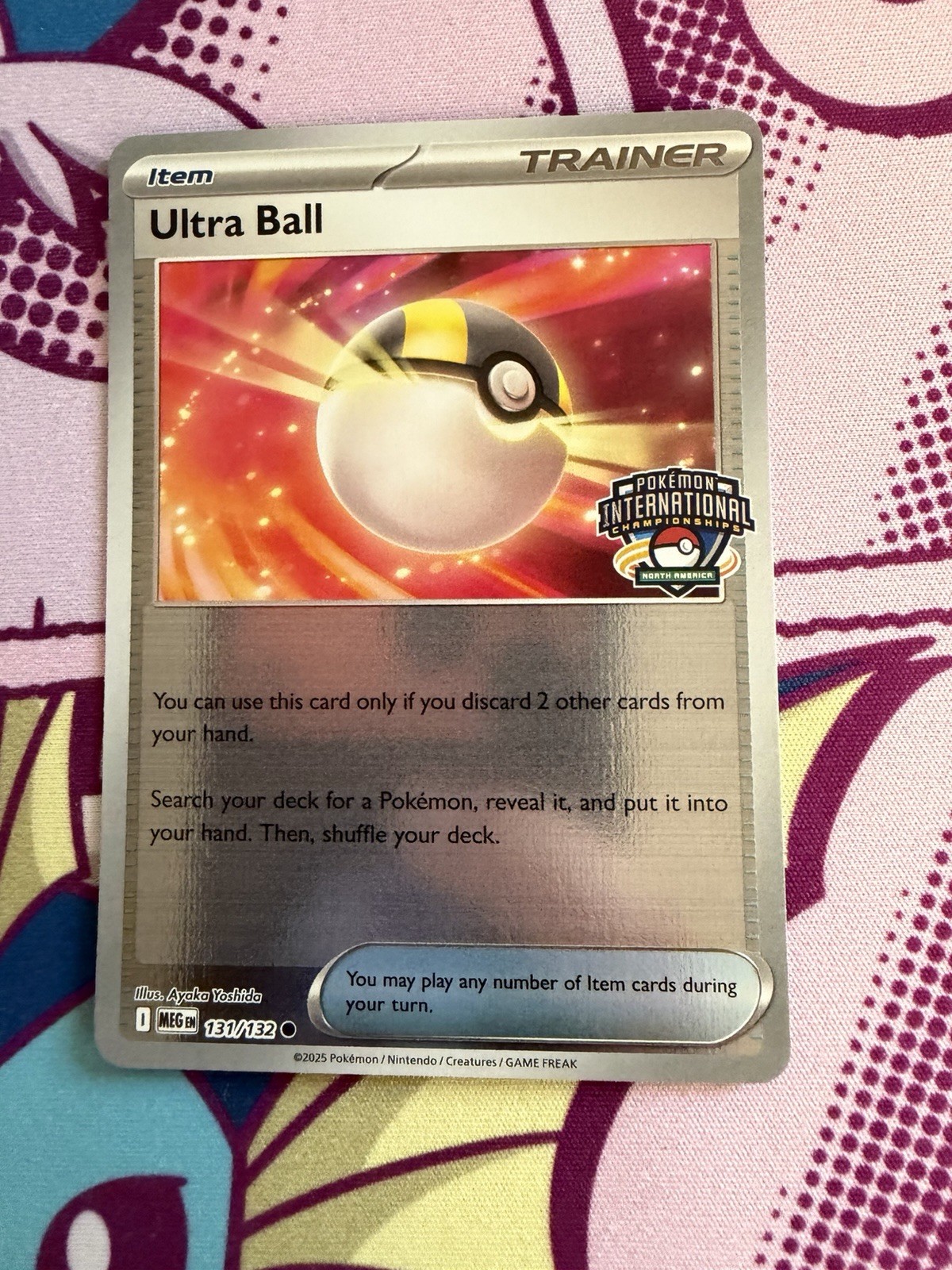 Ultra Ball 131/132 Mega Evolution NAIC 2026 Competitor Pokemon TCG Promo Card