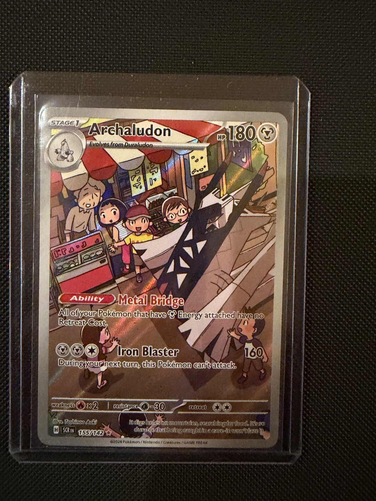 Pokemon TCG Archaludon – 155/142 Holo SV07: Stellar Crown Illustration Rare