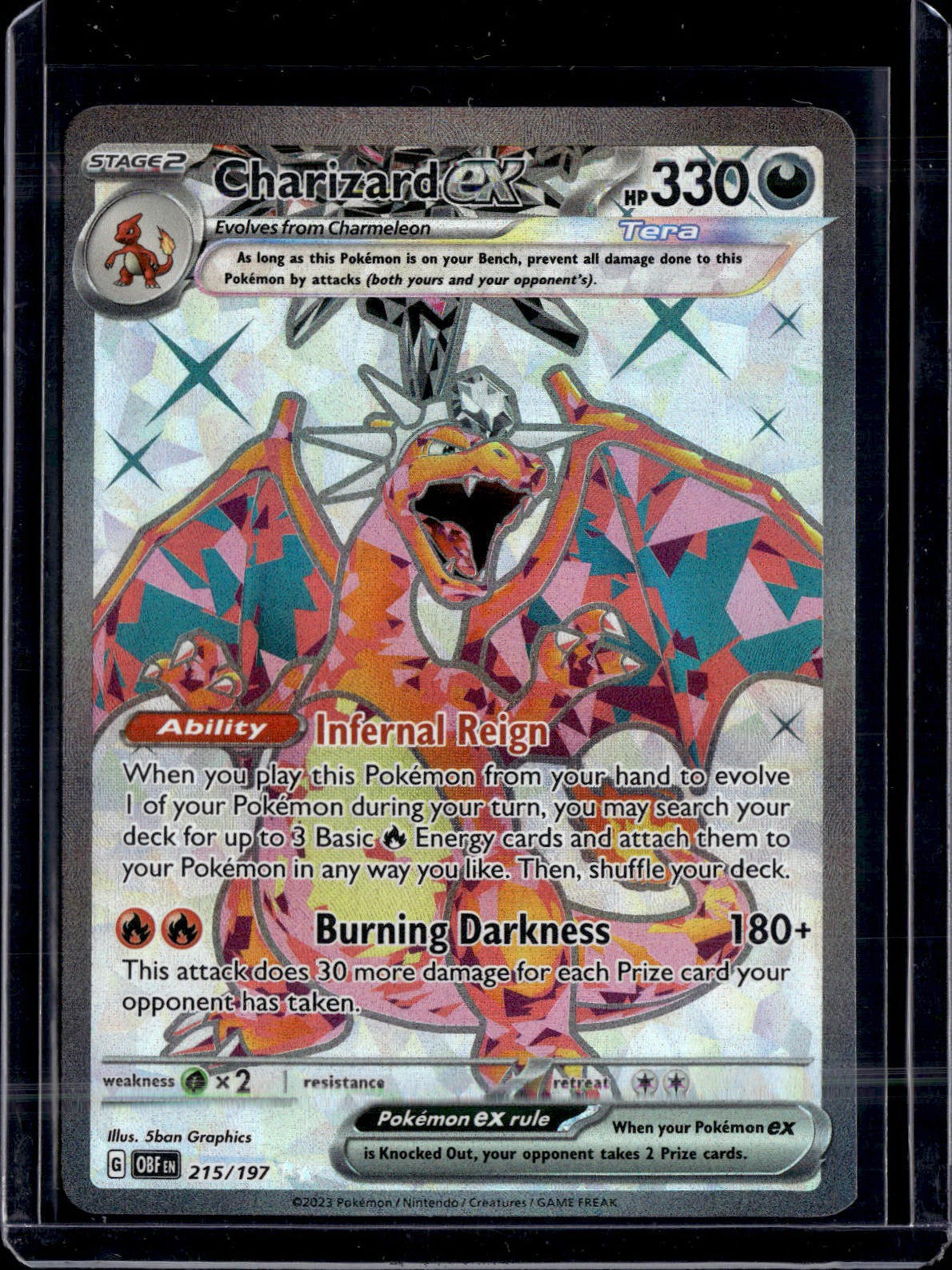 Pokemon SV03: Obsidian Flames Charizard ex 215/197