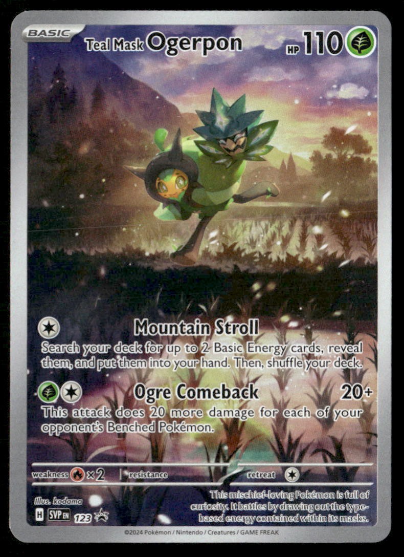 TEAL MASK OGERPON 123 HOLO PROMO SCARLET & VIOLET PROMO POKEMON NM
