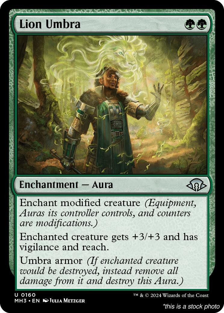 Lion Umbra (MH3 160) Normal, Modern Horizons 3, MTG