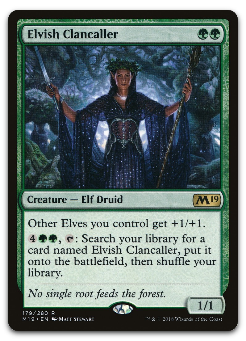 Elvish Clancaller #179 (NM) Core Set 2019 M19 Magic MTG