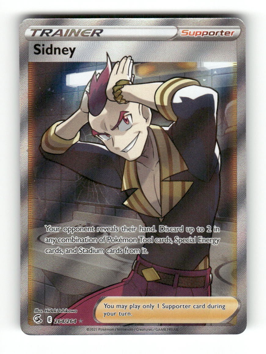 Sidney 264/264 Ultra Rare Fusion Strike Pokemon Holo LP Hideki Ishikawa