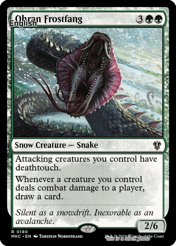 Ohran Frostfang EN [MKC – 180] – NM TCG MTG