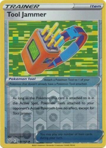 Pokemon – Tool Jammer – 136/163 – Reverse Holo – Battle Styles – NM/M – New