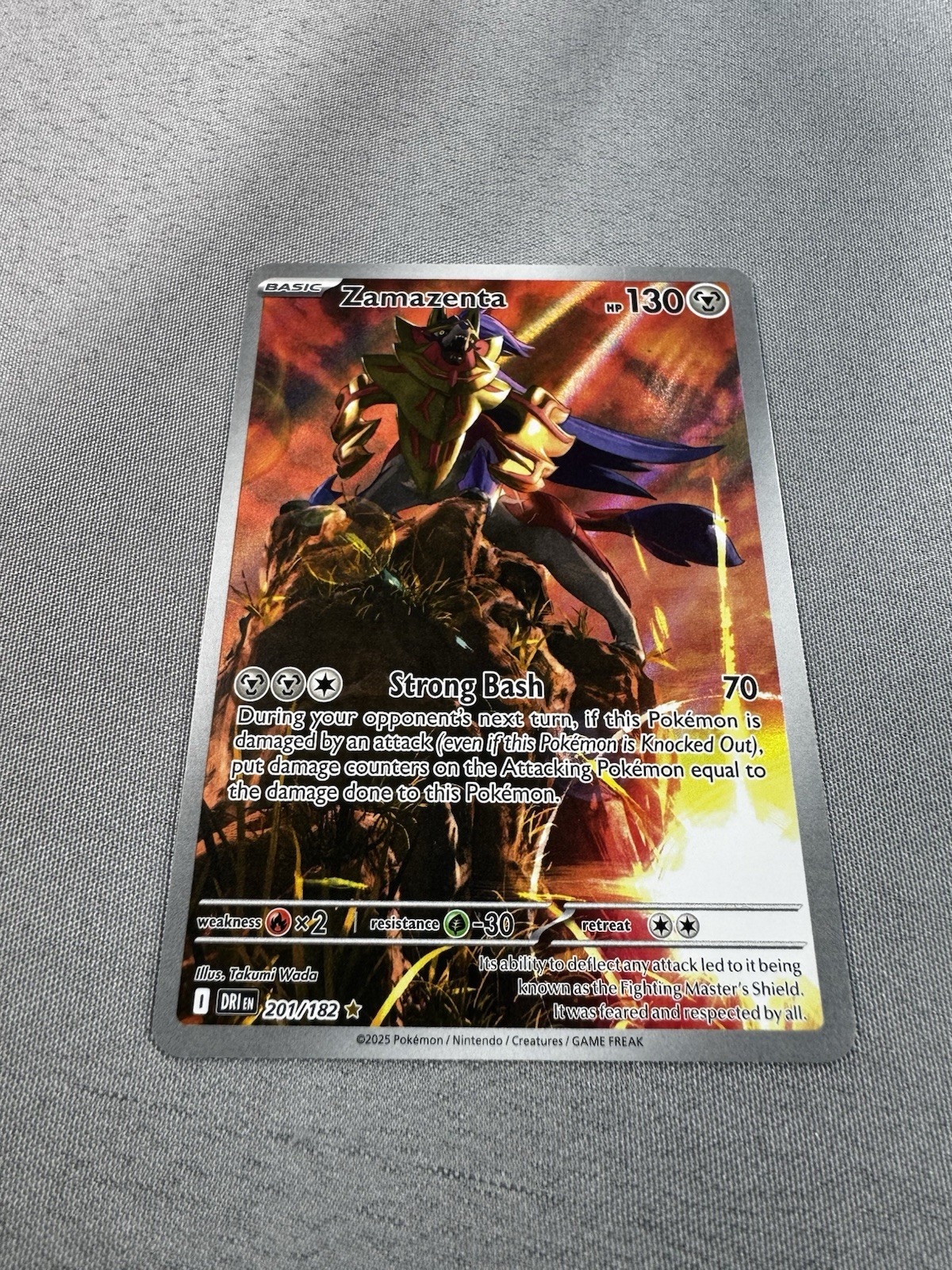 Zamazenta 201/182 Illustration Rare Pokémon Sv10: Destined Rivals MINT