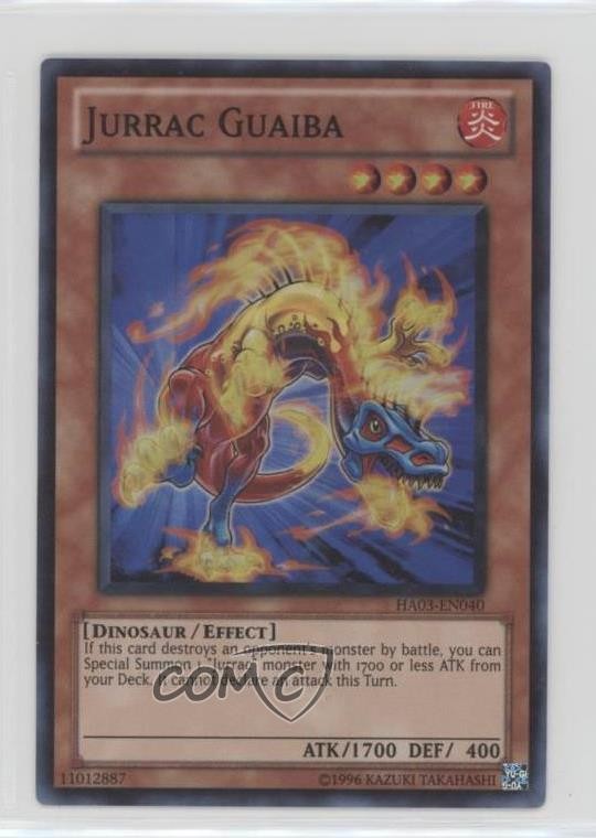Jurrac Guaiba Unlimited YuGiOh Hidden Arsenal 3 #HA03-EN040 2010