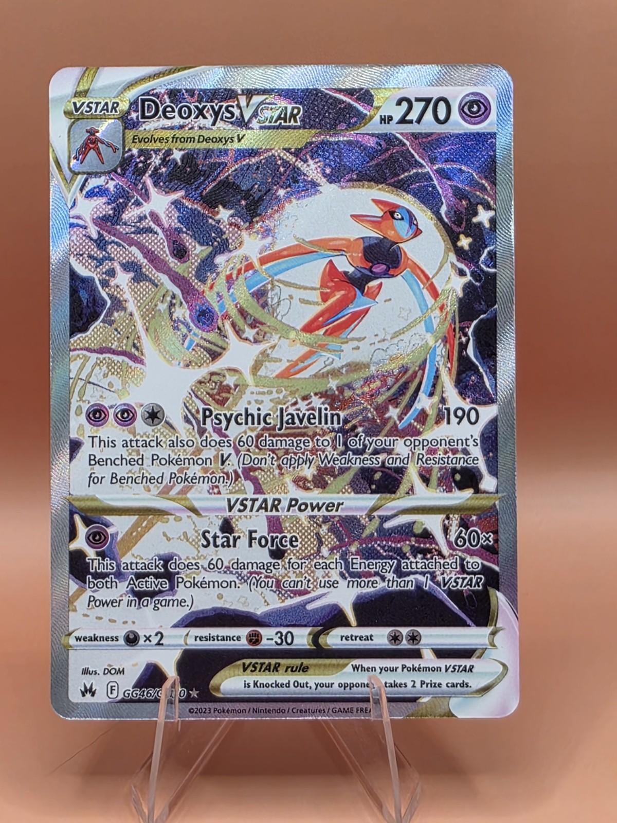 Deoxys VSTAR GG46/GG70 SWSH: Crown Zenith: Galarian Gallery Holo