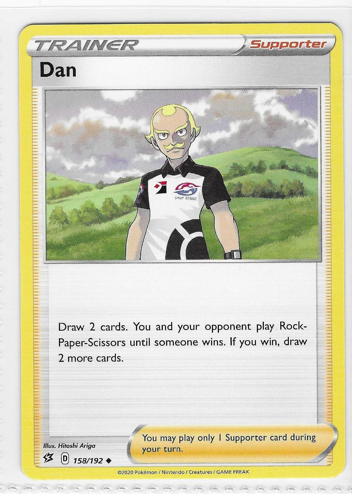 Dan 158/192 Uncommon Rebel Clash Pokemon Near Mint