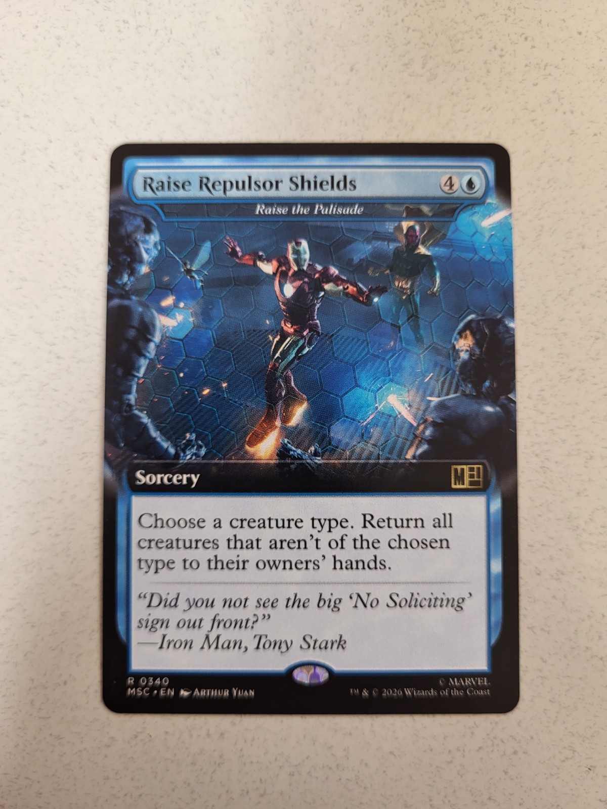 Raise Repulsor Shields – 340 – MTG: Marvel Super Heroes – Extended Art NM