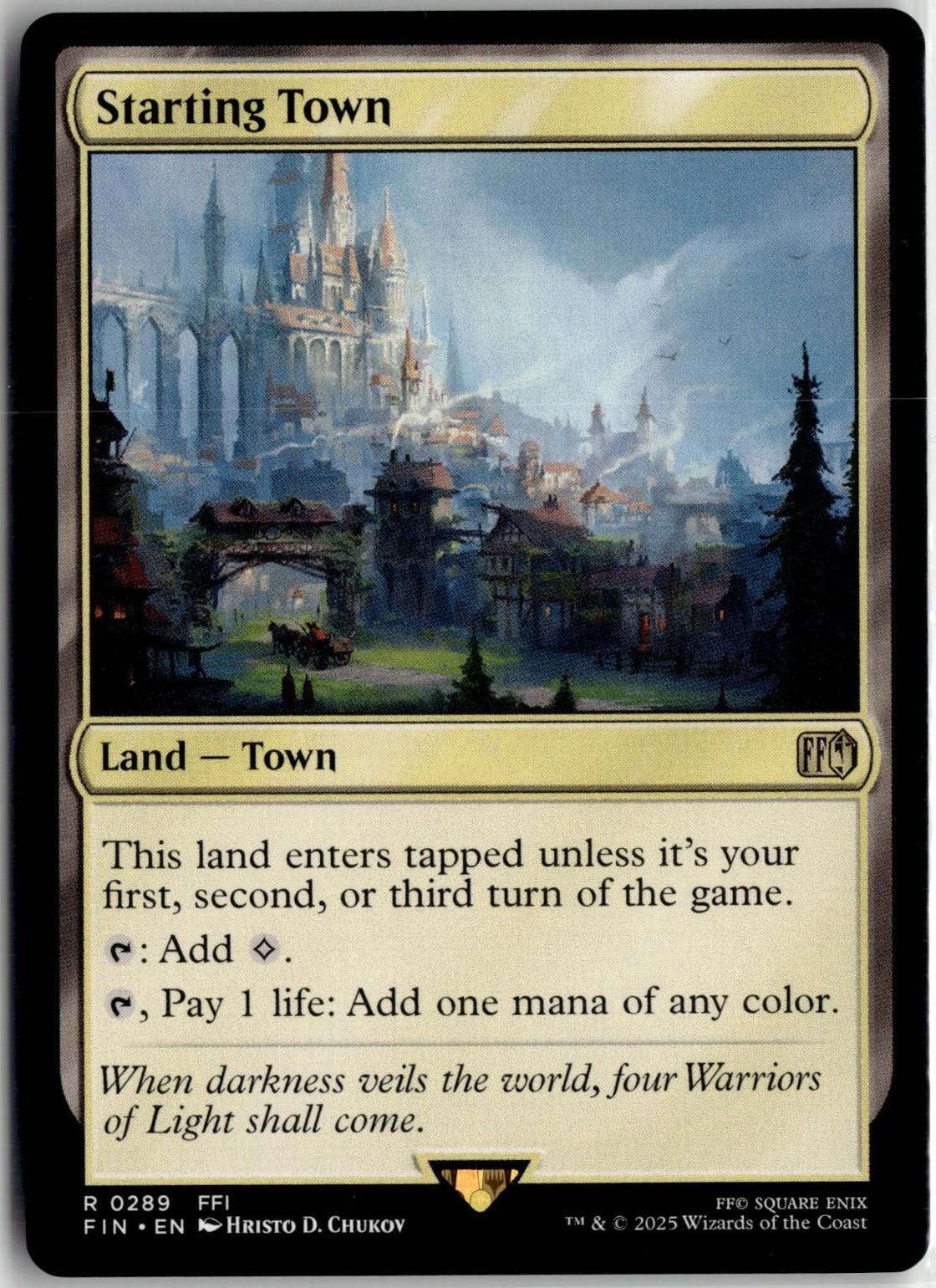 Starting Town 0289 Final Fantasy FF MTG Magic The Gathering Card NM