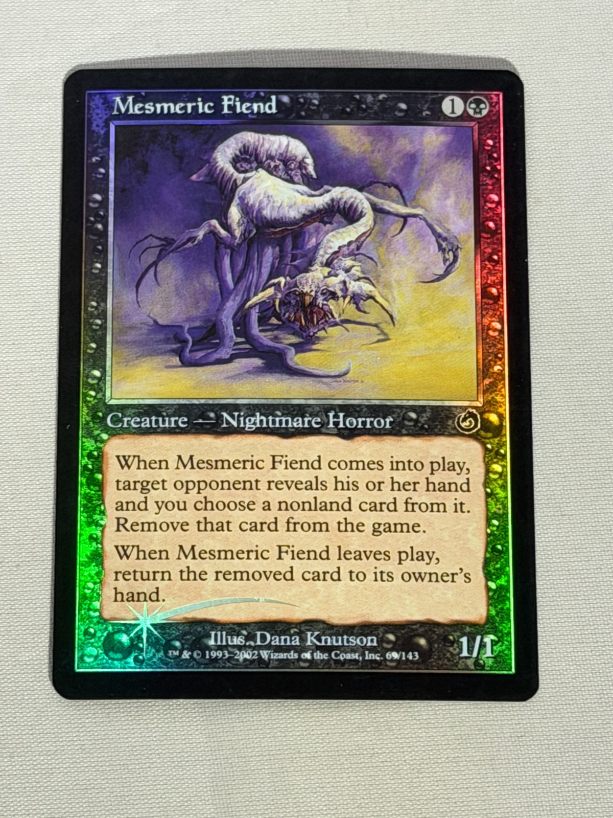MTG FOIL Mesmeric Fiend Torment Magic the Gathering