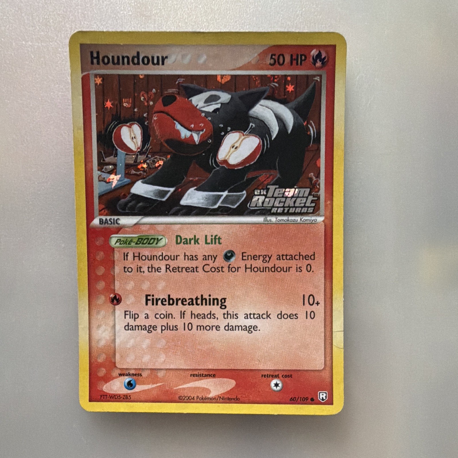Pokemon TCG Houndour 60/109 EX Team Rocket Returns 2004 Reverse Holo