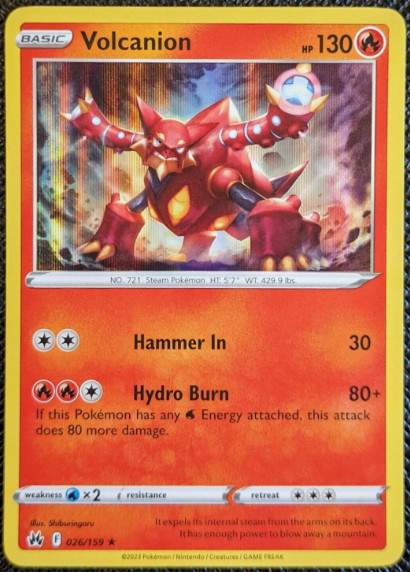 Pokemon – Volcanion – 026/159 – Holo Rare – Crown Zenith – NM/M