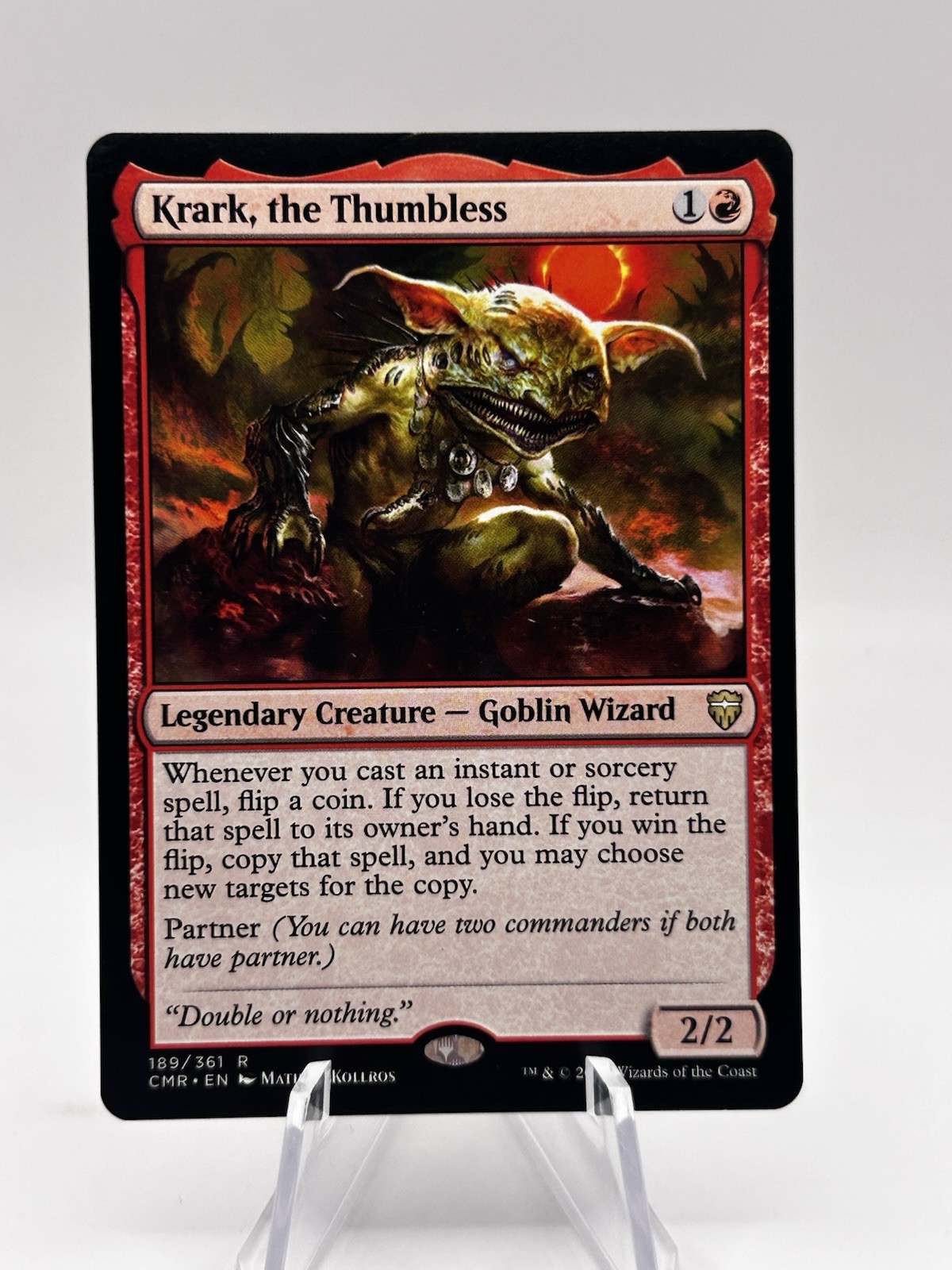 Krark, the Thumbless 188/361 Commander Legends CMR MTG NM