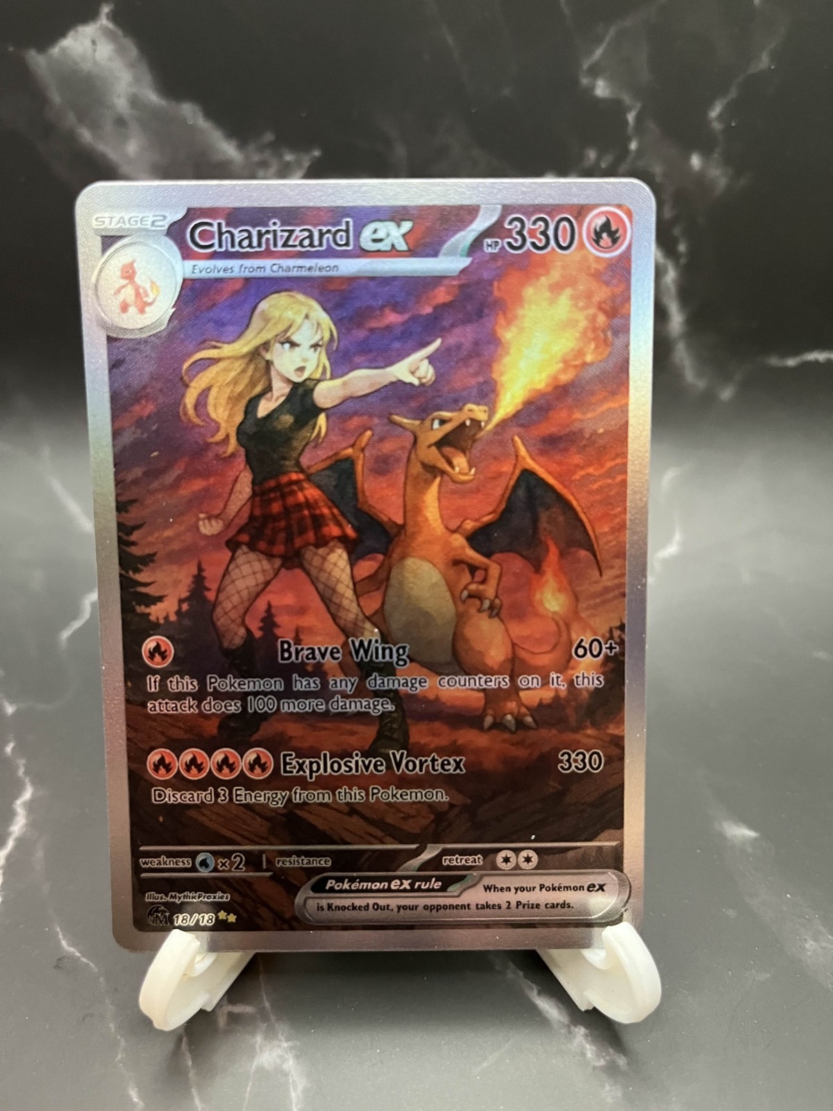 Pokemon Full Art Charizard ex FOIL Altered Art Custom Playtest Card