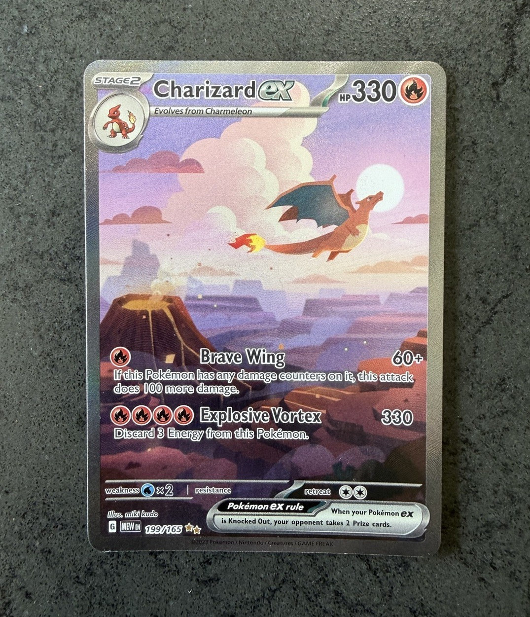 Pokémon TCG Charizard ex Sv: Scarlet & Violet 151 199/165 SIR