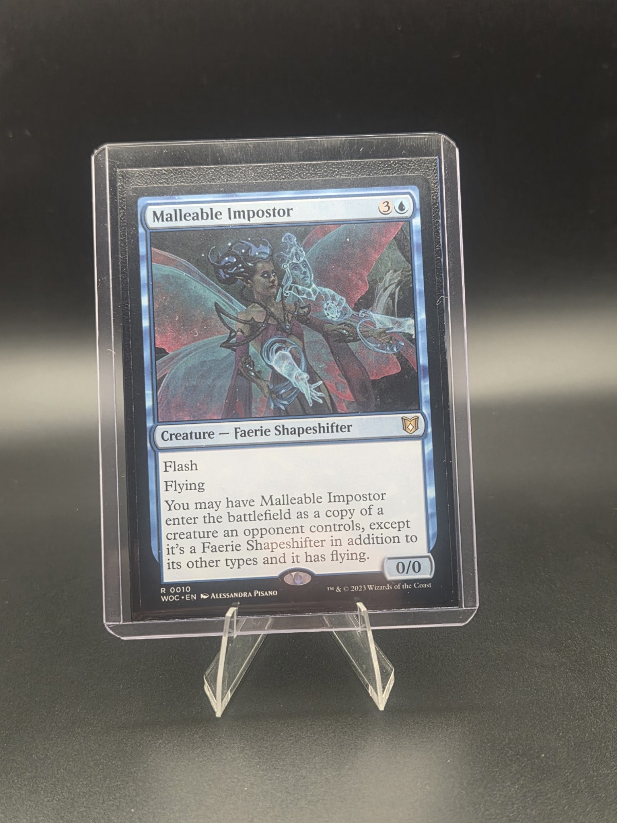 MTG Malleable Impostor (46/208) Wilds of Eldraine Commander NM