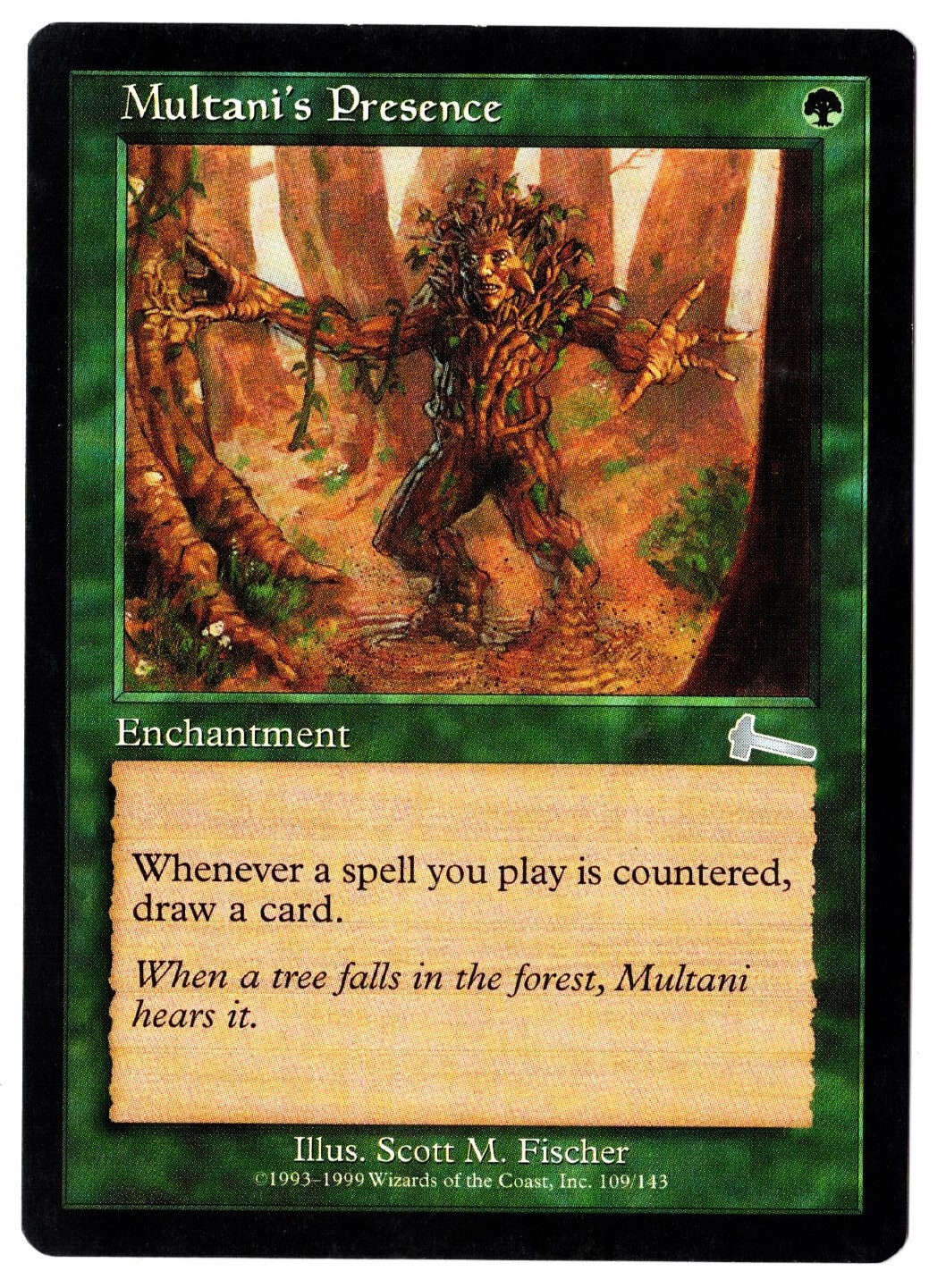 Multani’s Presence – Urza’s Legacy MTG Green Uncommon Enchantment LP