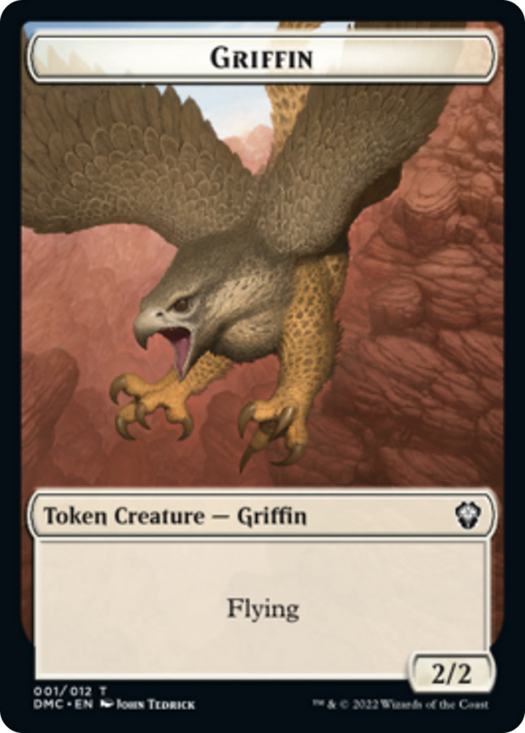 GRIFFIN // ZOMBIE KNIGHT Token x4 mtg (NM/NM-) Dominaria United Commander